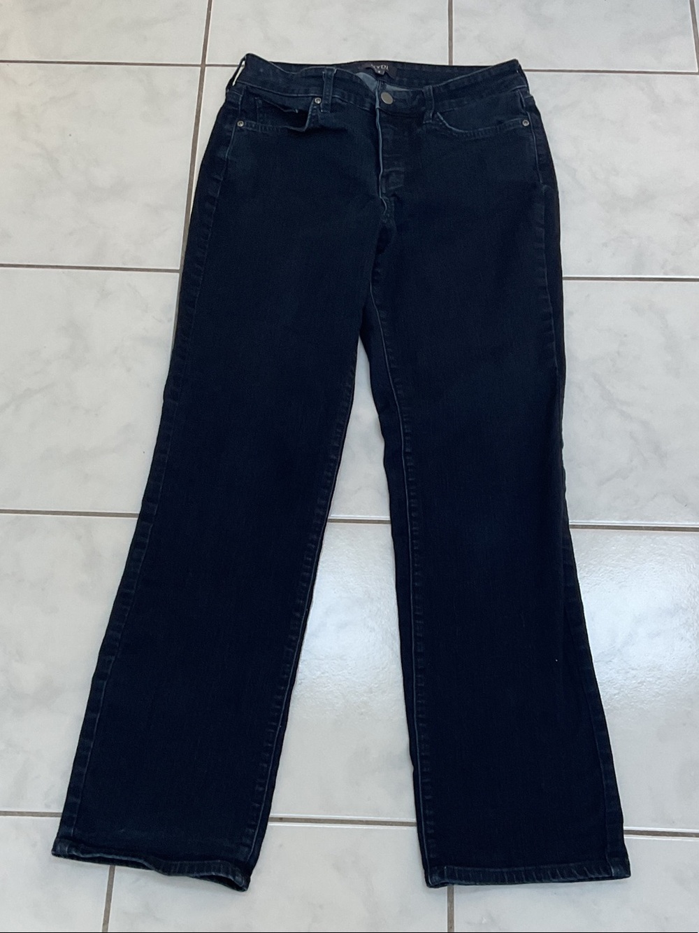 NYDJ Dark Blue Straight-Leg Jeans